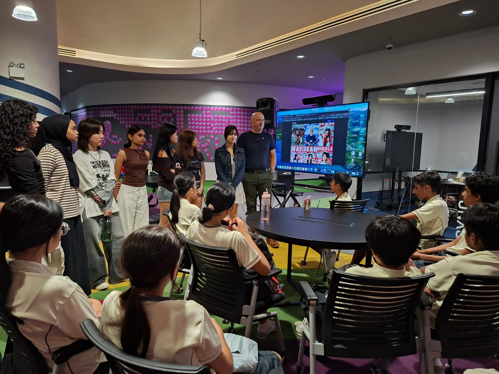 Students visited Ngee Ann Polytechnic's School of Film and Media Studies